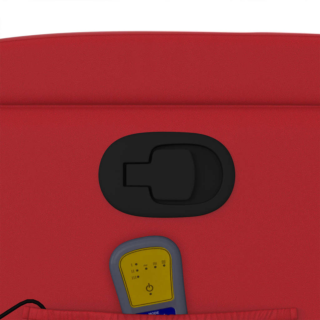 Fauteuil de massage inclinable rouge similicuir - XIOS