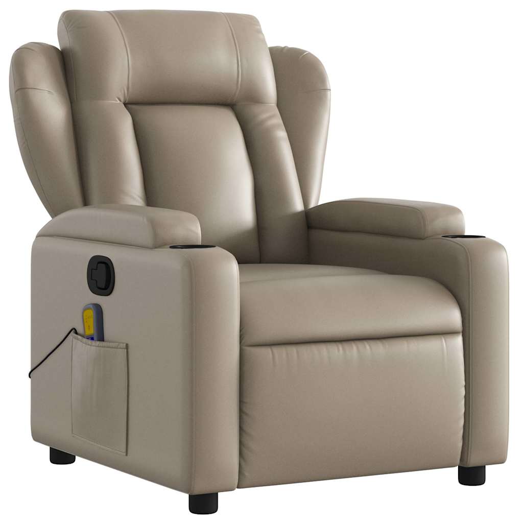 Fauteuil de massage inclinable Cappuccino Similicuir - XIOS