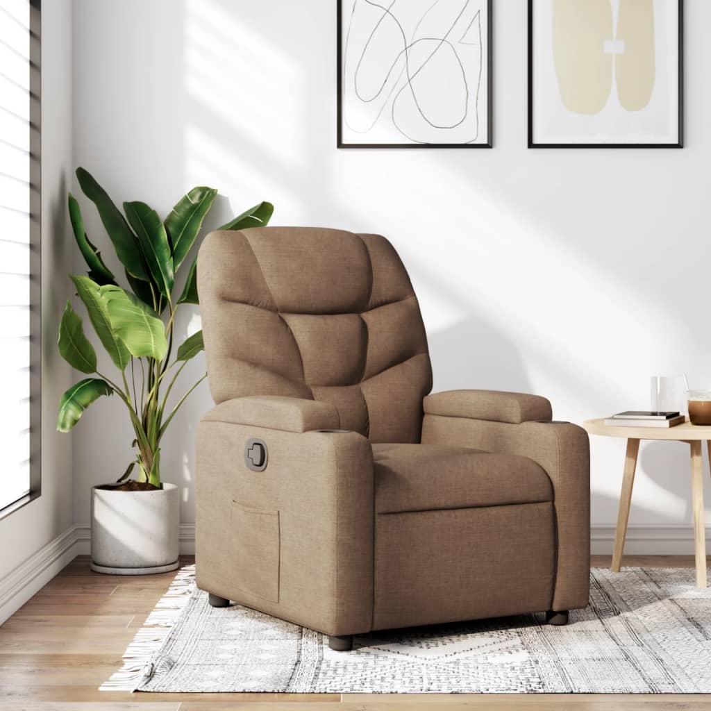 Fauteuil inclinable Marron Tissu - XIOS