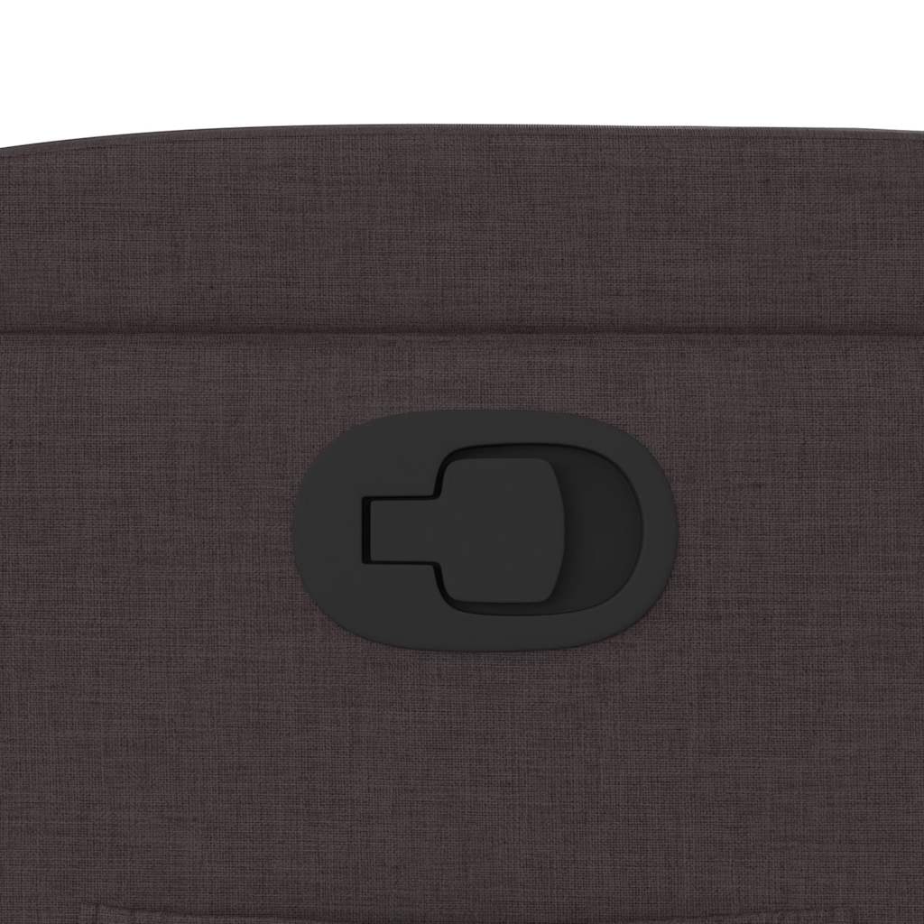 Fauteuil inclinable Marron foncé Tissu - XIOS
