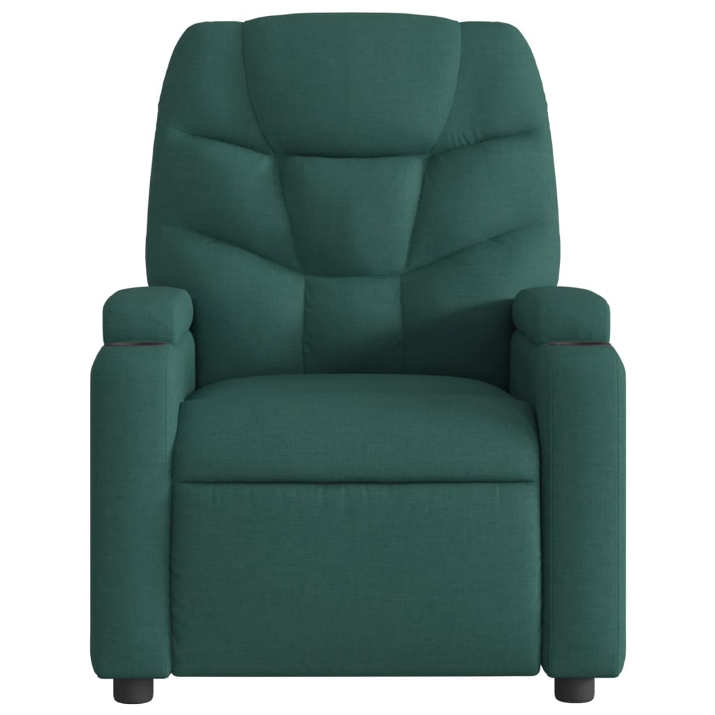 Fauteuil inclinable Vert foncé Tissu