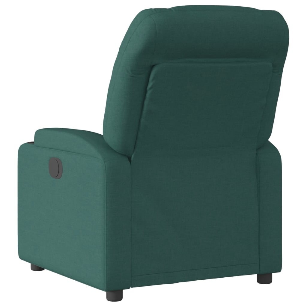Fauteuil inclinable Vert foncé Tissu