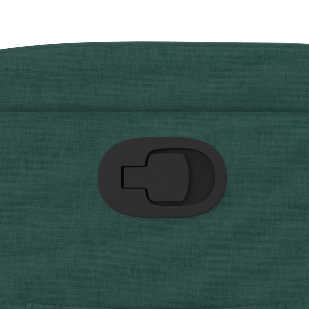 Fauteuil inclinable Vert foncé Tissu - XIOS