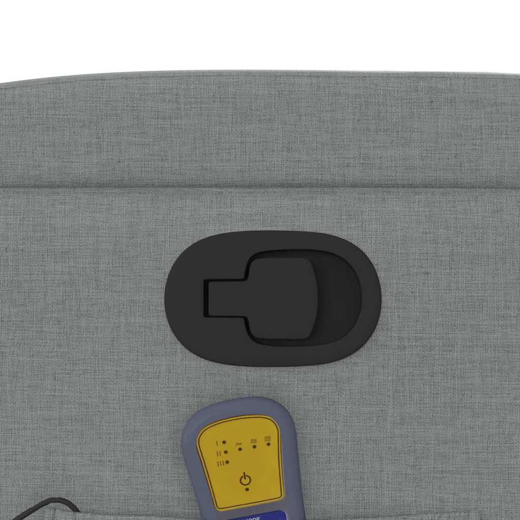 Fauteuil de massage inclinable Gris clair Tissu - XIOS