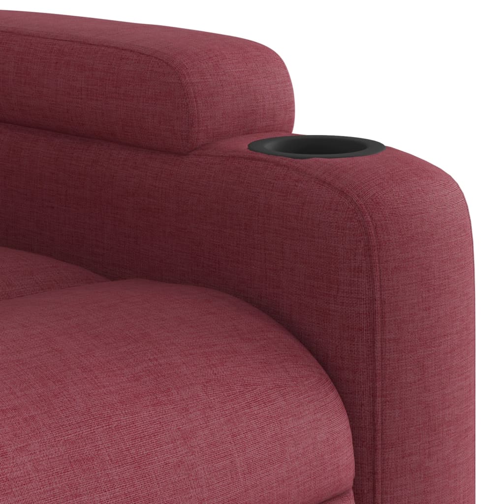 Fauteuil de massage inclinable Rouge bordeaux Tissu - XIOS