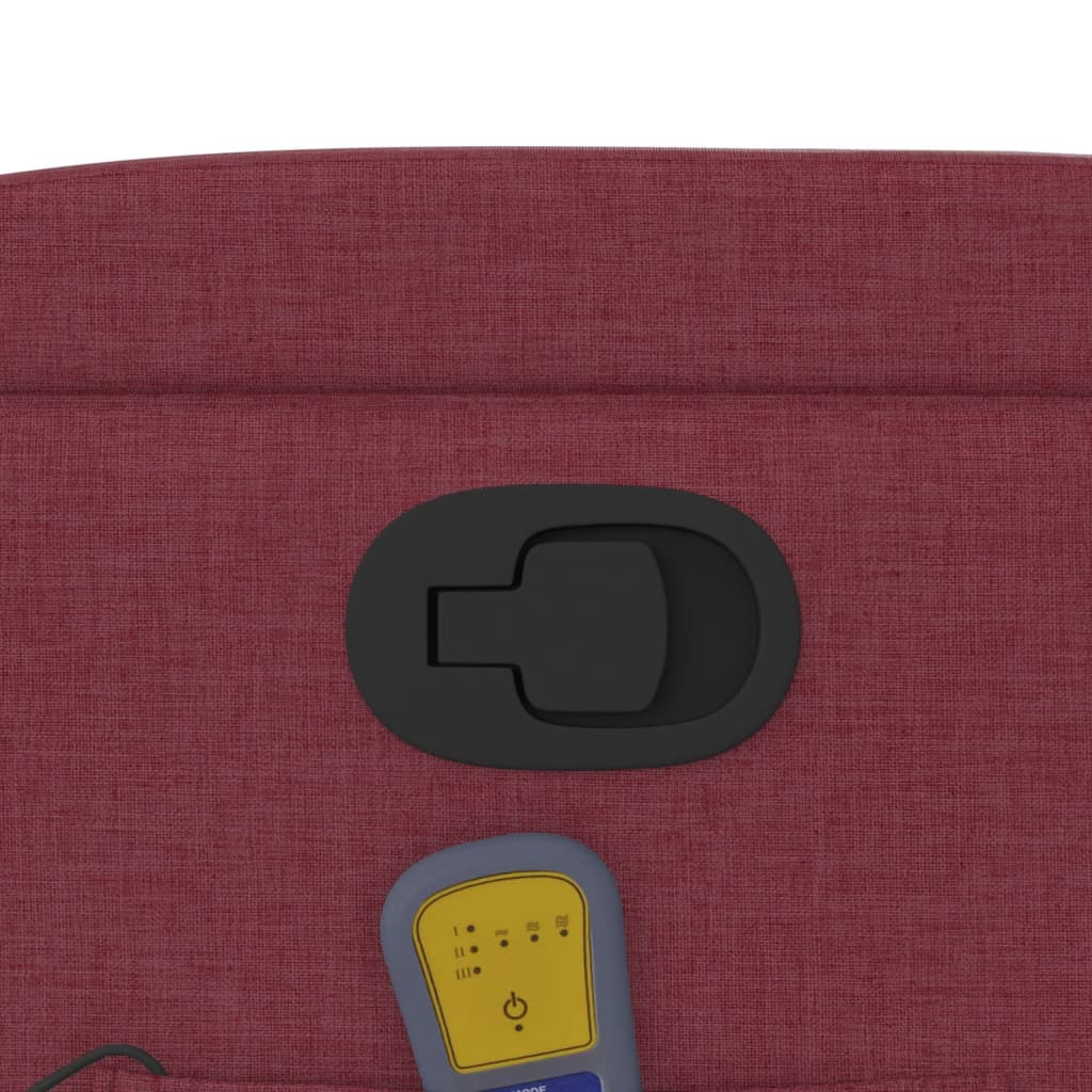 Fauteuil de massage inclinable Rouge bordeaux Tissu - XIOS