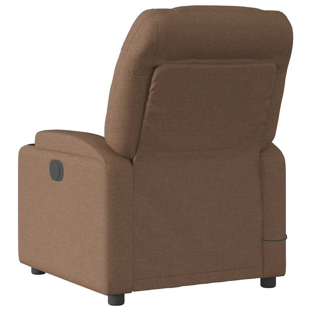 Fauteuil de massage inclinable Marron Tissu - XIOS