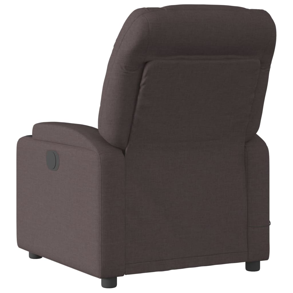 Fauteuil de massage inclinable Marron foncé Tissu - XIOS