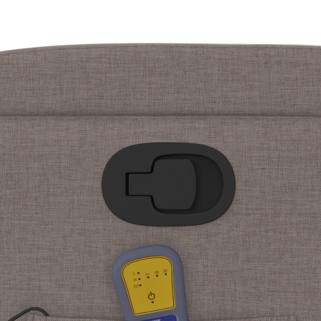 Fauteuil de massage inclinable Taupe Tissu - XIOS