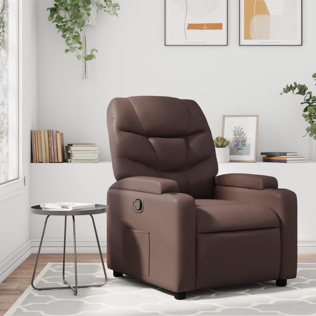 Fauteuil inclinable Marron Similicuir - XIOS