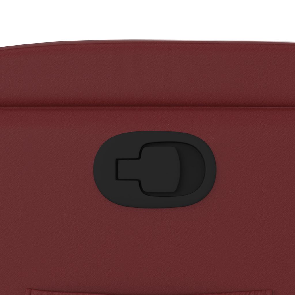 Fauteuil inclinable Rouge bordeaux Similicuir - XIOS