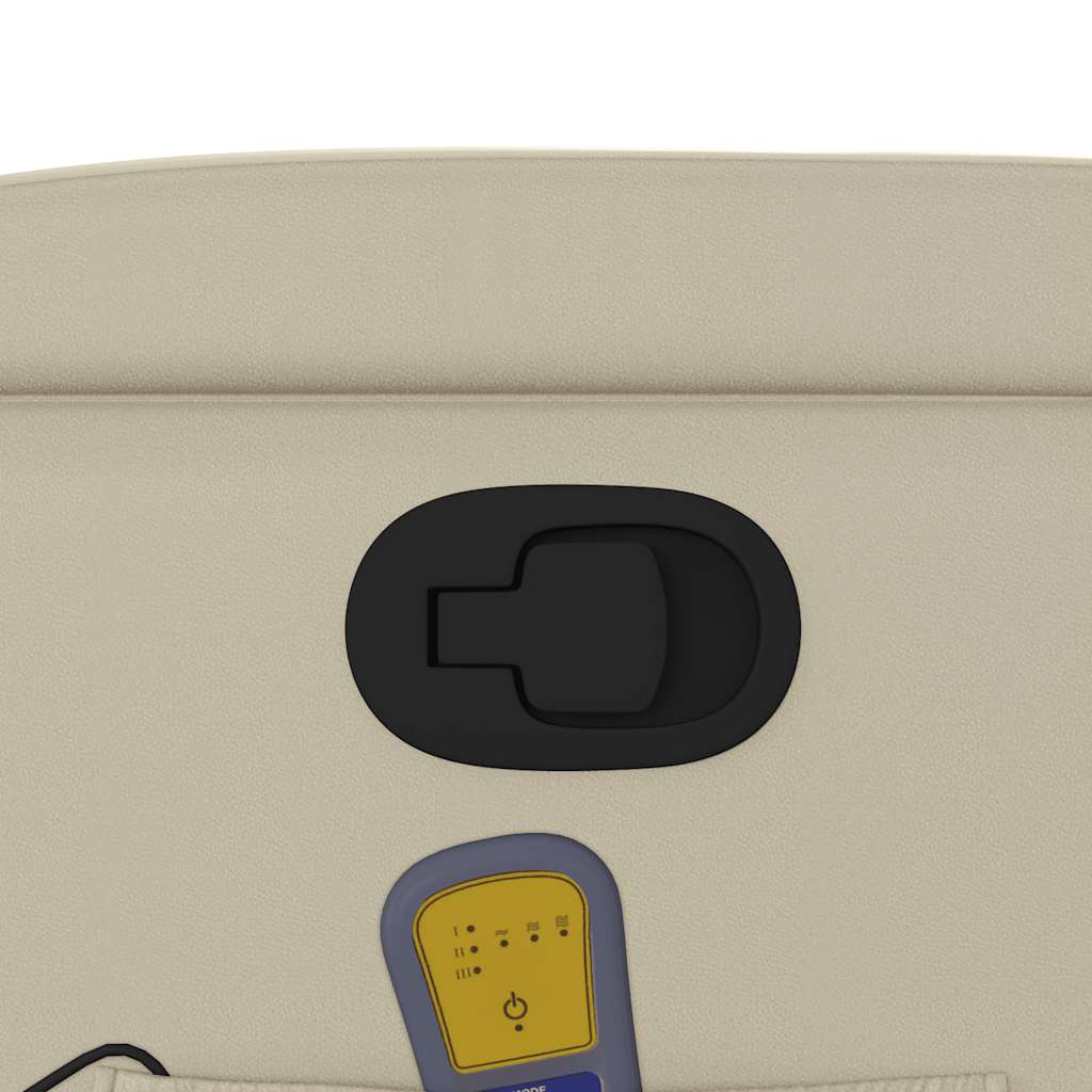 Fauteuil inclinable de massage Crème Similicuir - XIOS