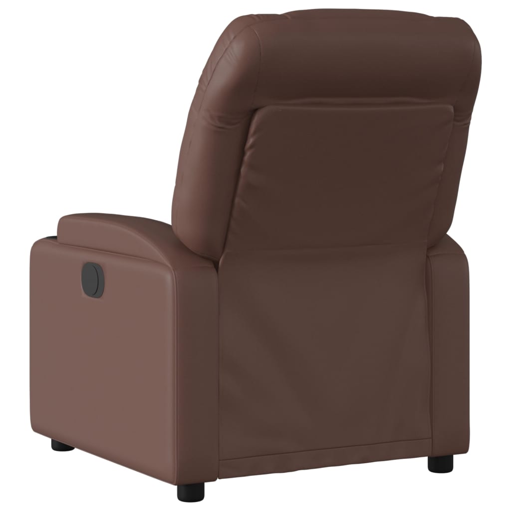 Fauteuil de massage inclinable Marron Similicuir - XIOS
