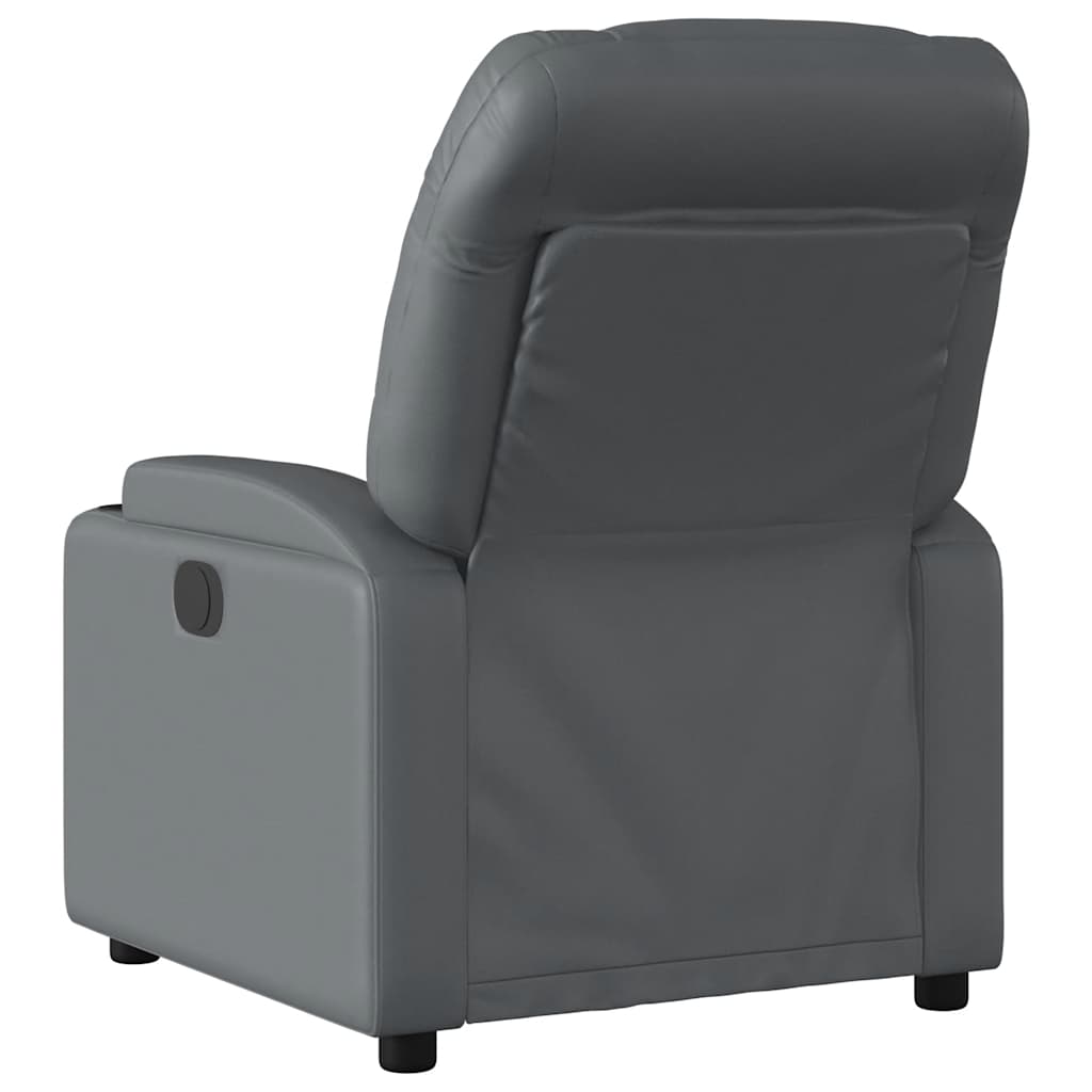 Fauteuil de massage inclinable Gris Similicuir - XIOS