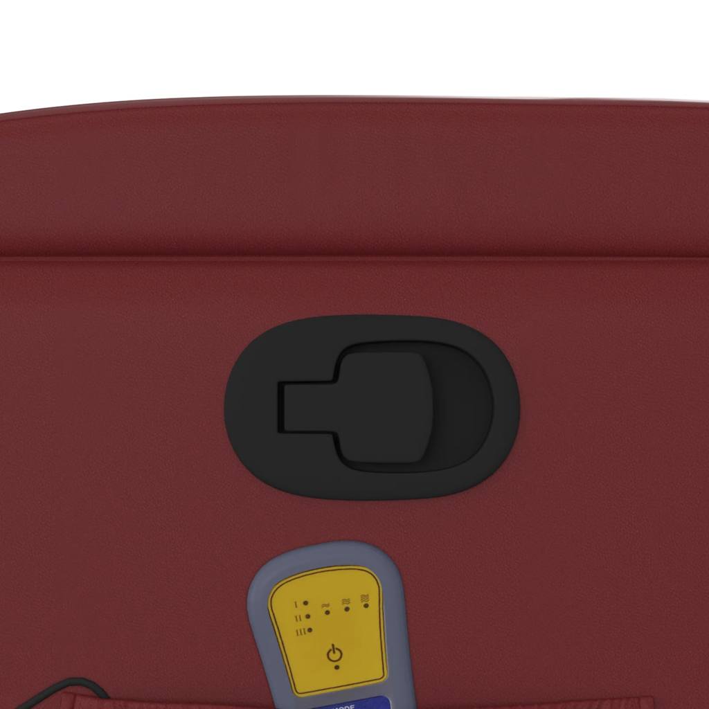 Fauteuil de massage inclinable Rouge bordeaux Similicuir - XIOS