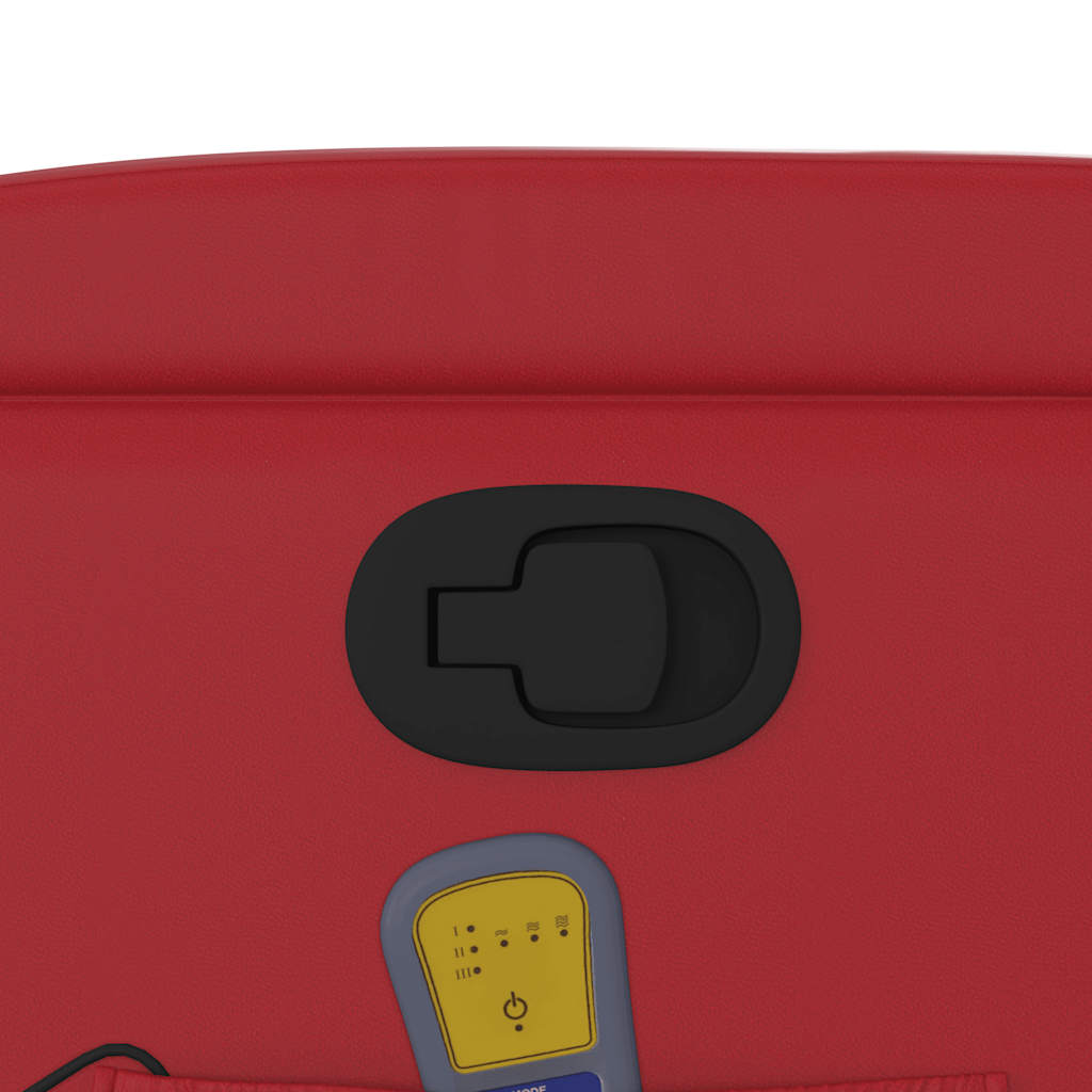 Fauteuil de massage inclinable rouge similicuir - XIOS