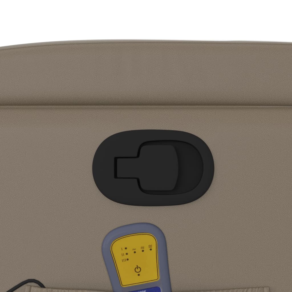 Fauteuil de massage inclinable Cappuccino Similicuir - XIOS