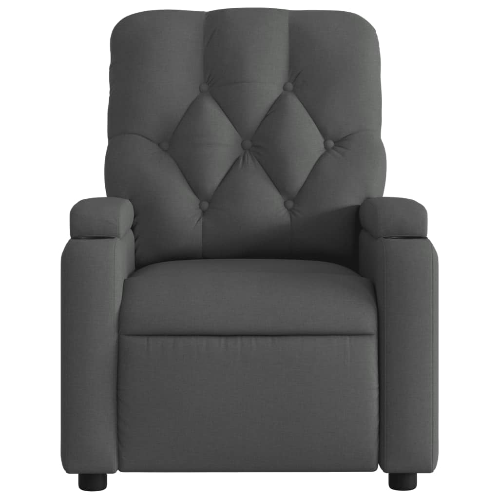 Fauteuil inclinable en tissu gris foncé - XIOS