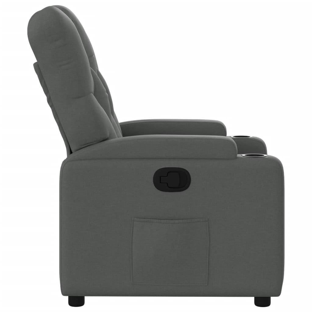 Fauteuil inclinable en tissu gris foncé - XIOS