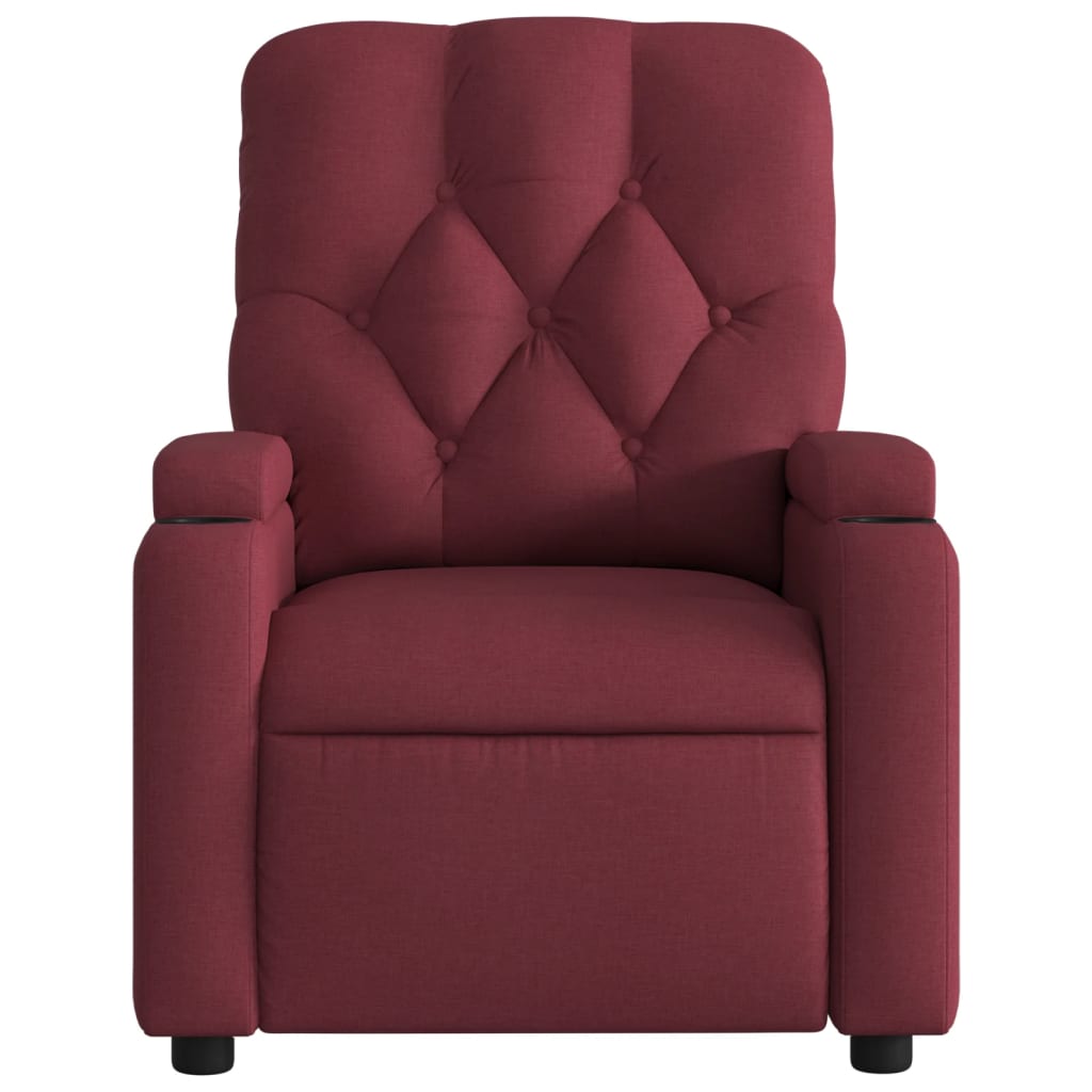 Fauteuil inclinable Rouge bordeaux Tissu - XIOS