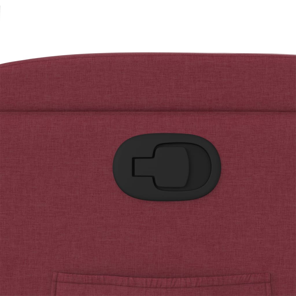 Fauteuil inclinable Rouge bordeaux Tissu - XIOS
