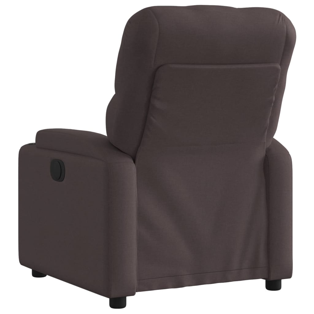 Fauteuil inclinable Marron foncé Tissu - XIOS