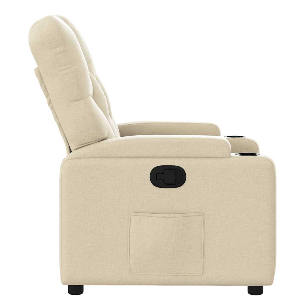 Fauteuil inclinable Crème Tissu - XIOS