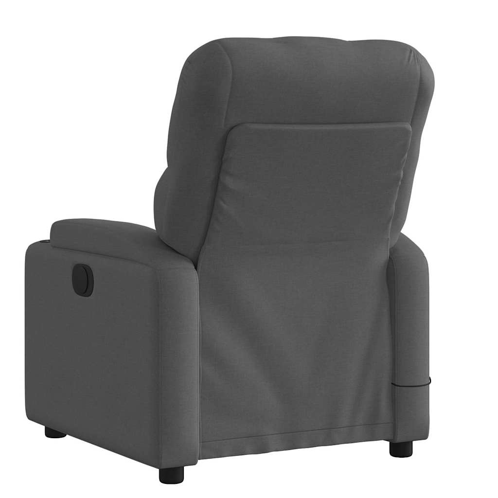 Fauteuil de massage inclinable Gris foncé Tissu - XIOS
