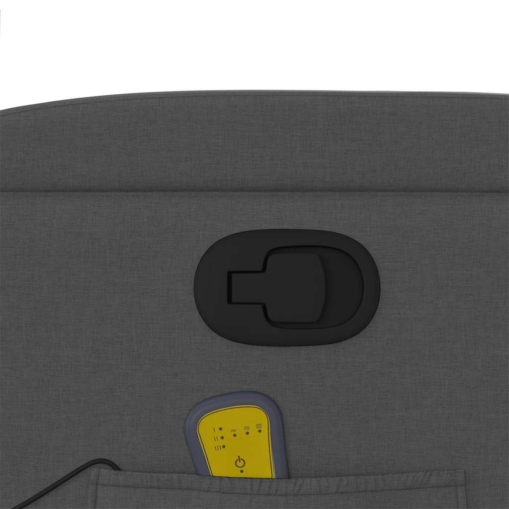 Fauteuil de massage inclinable Gris foncé Tissu - XIOS