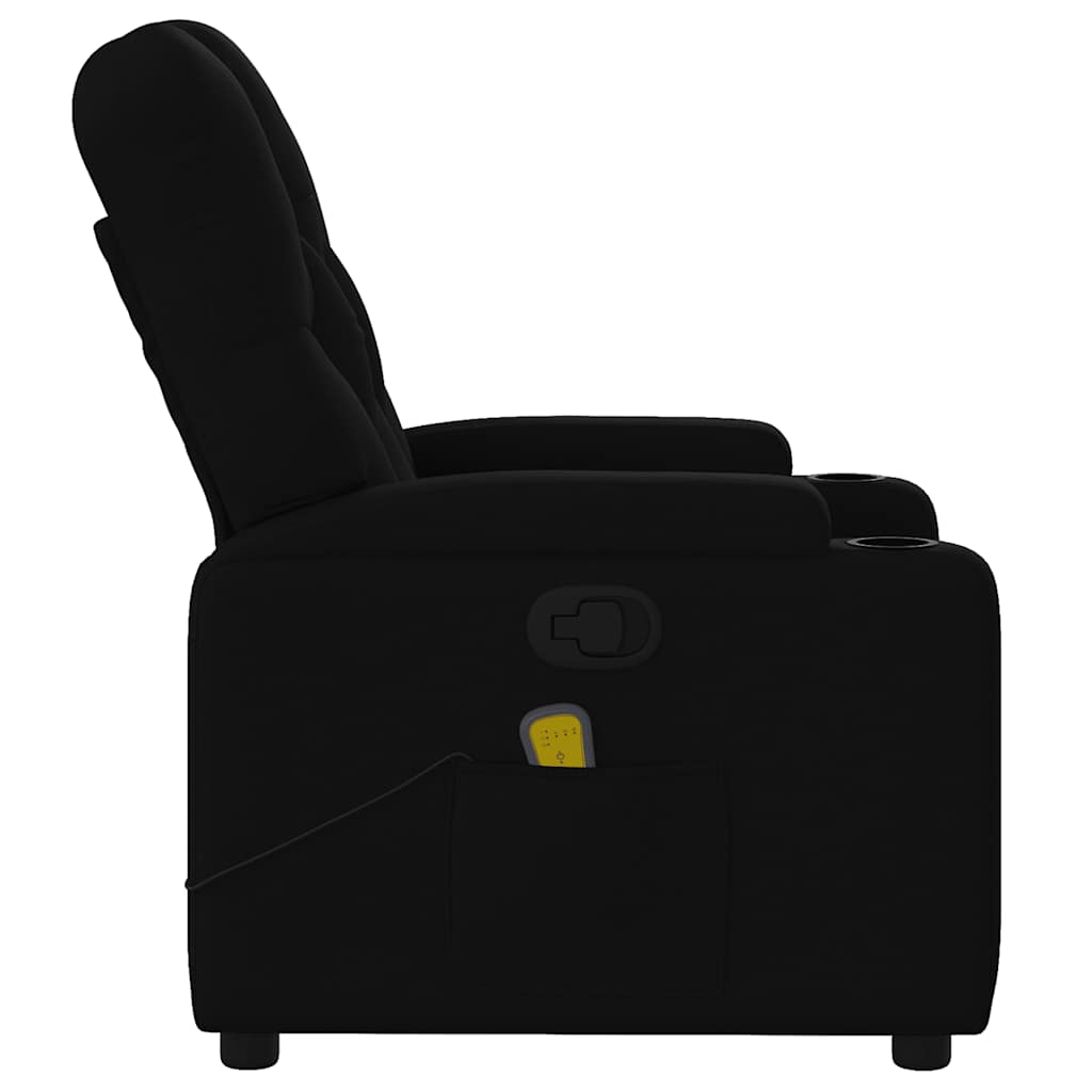 Fauteuil de massage inclinable Noir Tissu - XIOS