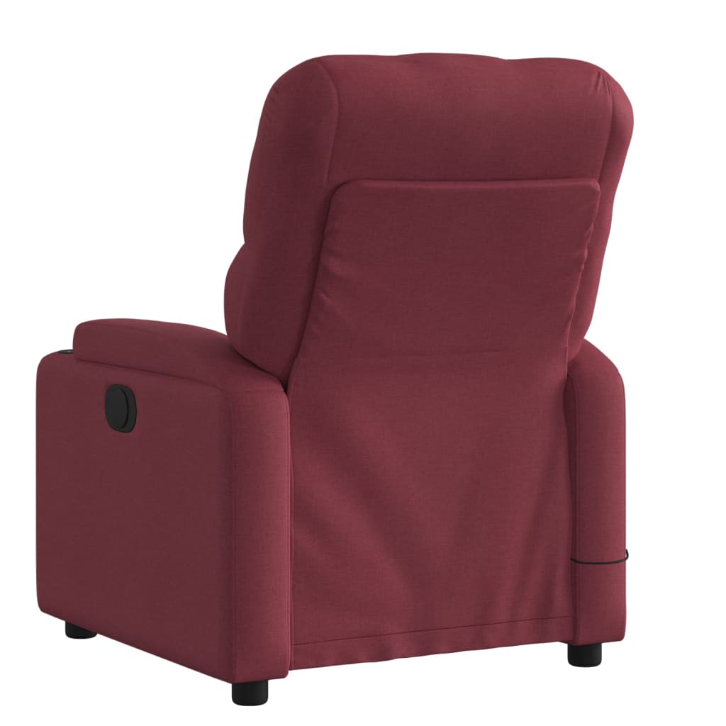 Fauteuil de massage inclinable Rouge bordeaux Tissu - XIOS