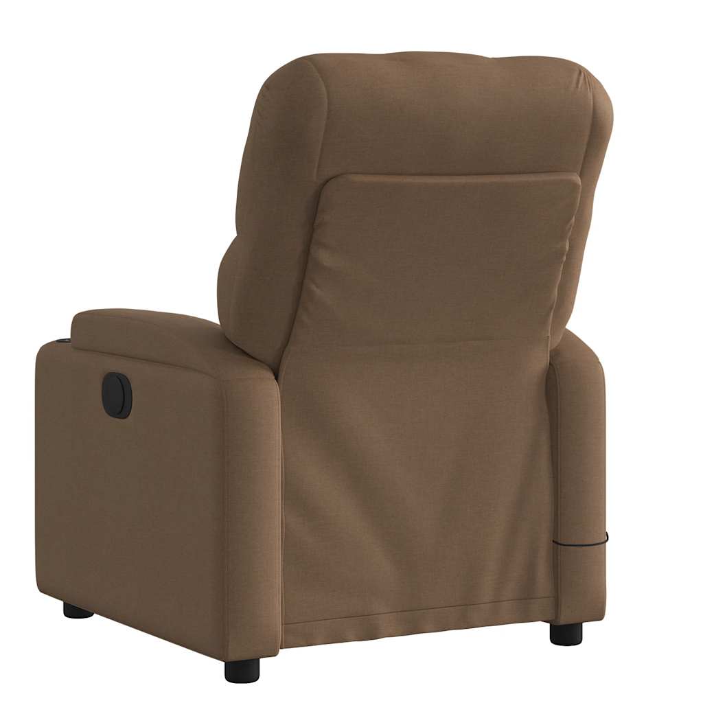 Fauteuil de massage inclinable Marron Tissu - XIOS