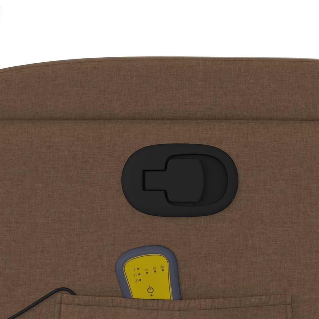 Fauteuil de massage inclinable Marron Tissu - XIOS