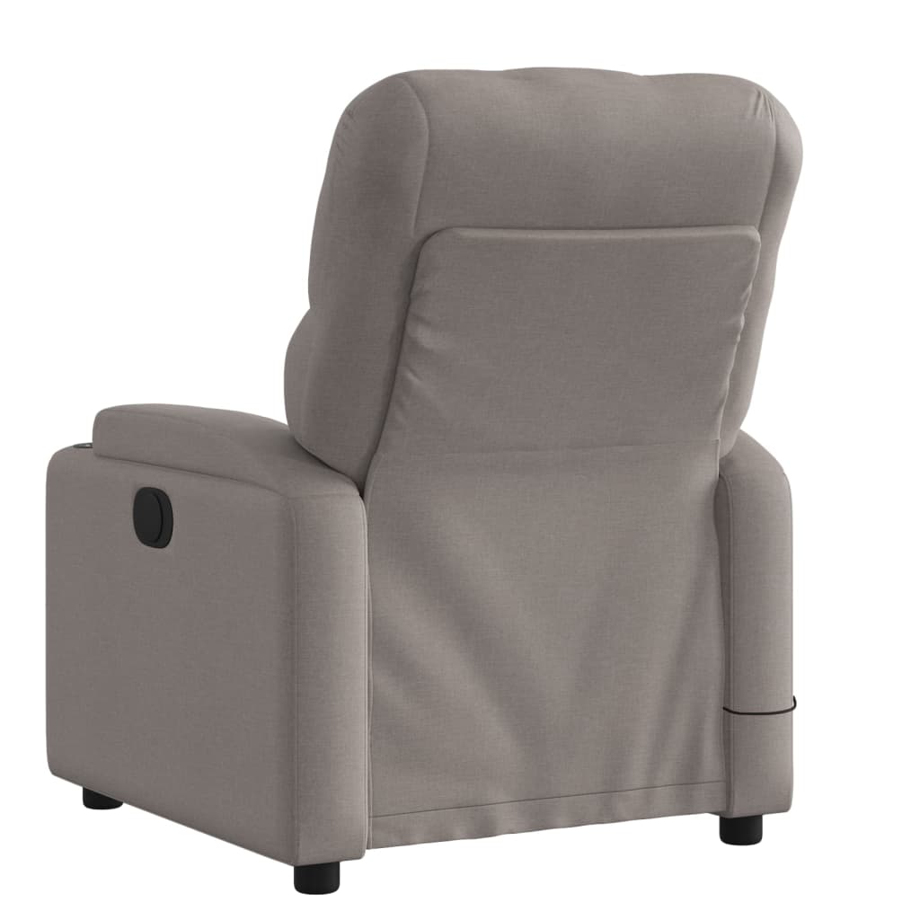 Fauteuil de massage inclinable Taupe Tissu - XIOS