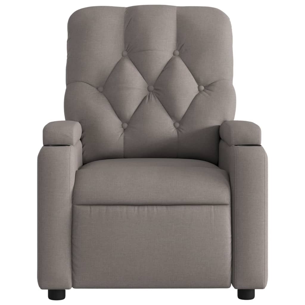 Fauteuil de massage inclinable Taupe Tissu - XIOS