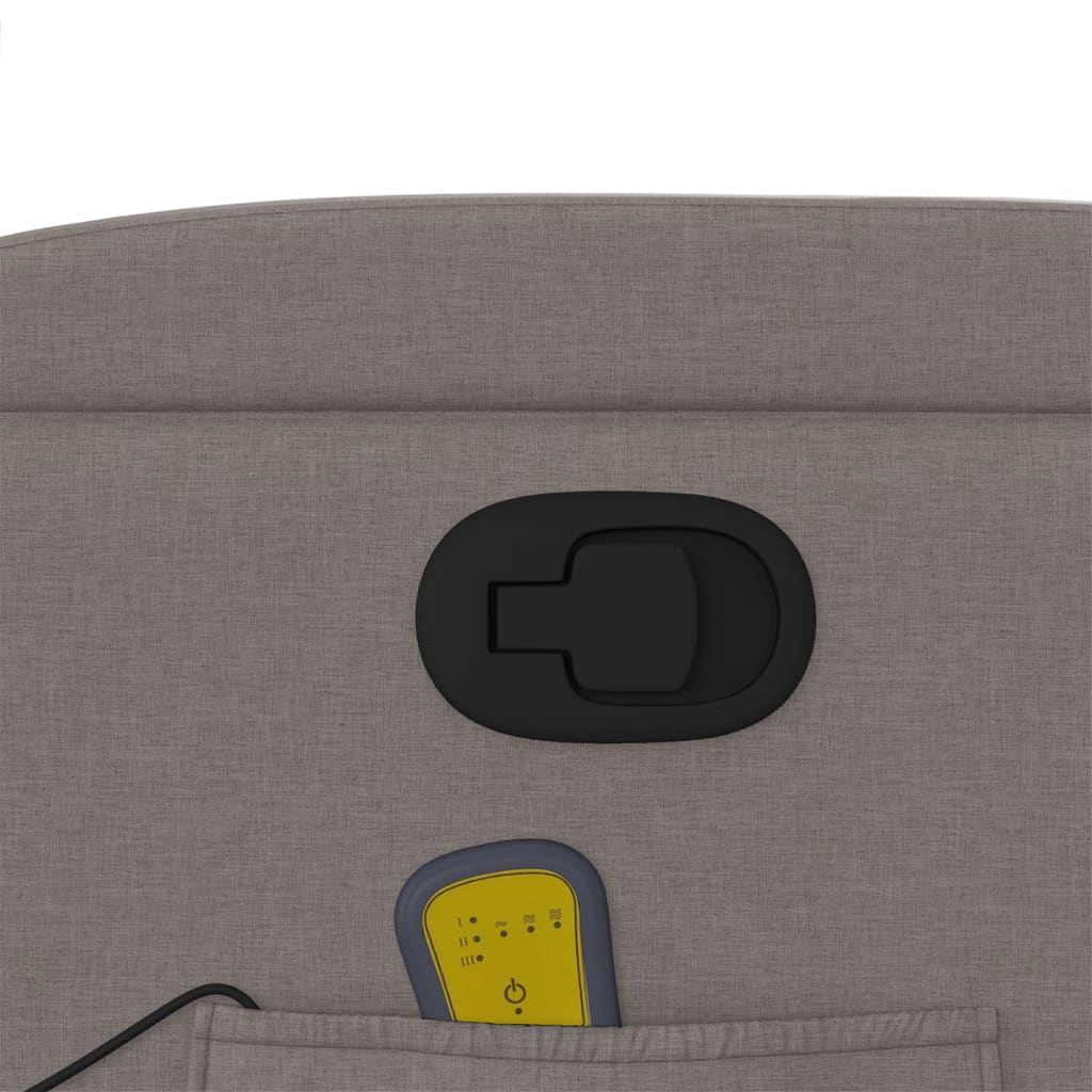 Fauteuil de massage inclinable Taupe Tissu - XIOS