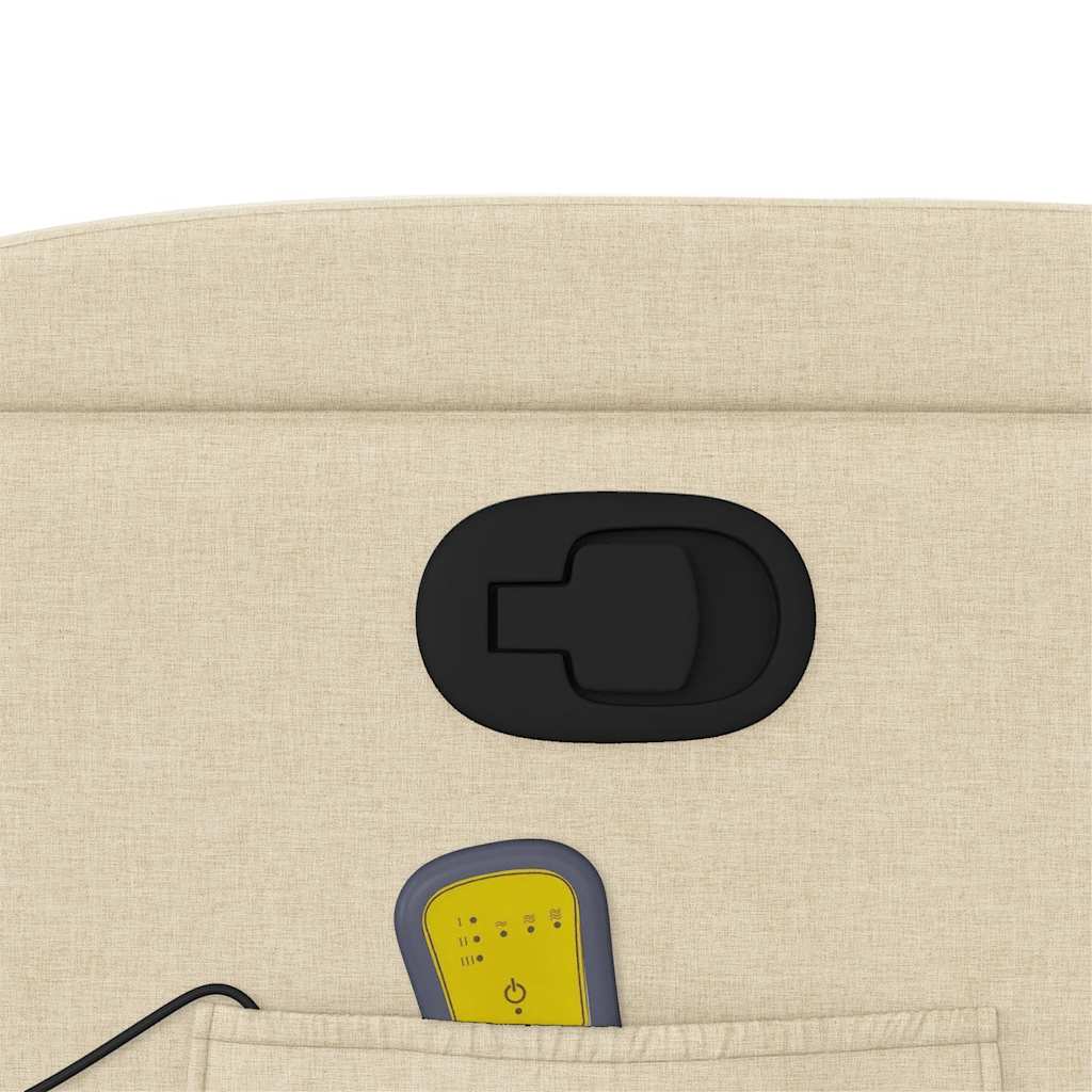 Fauteuil de massage inclinable Crème Tissu - XIOS