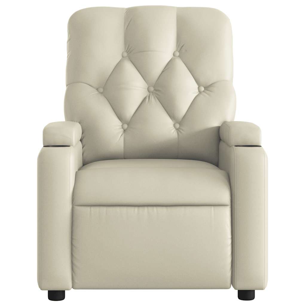 Fauteuil inclinable Crème Similicuir - XIOS
