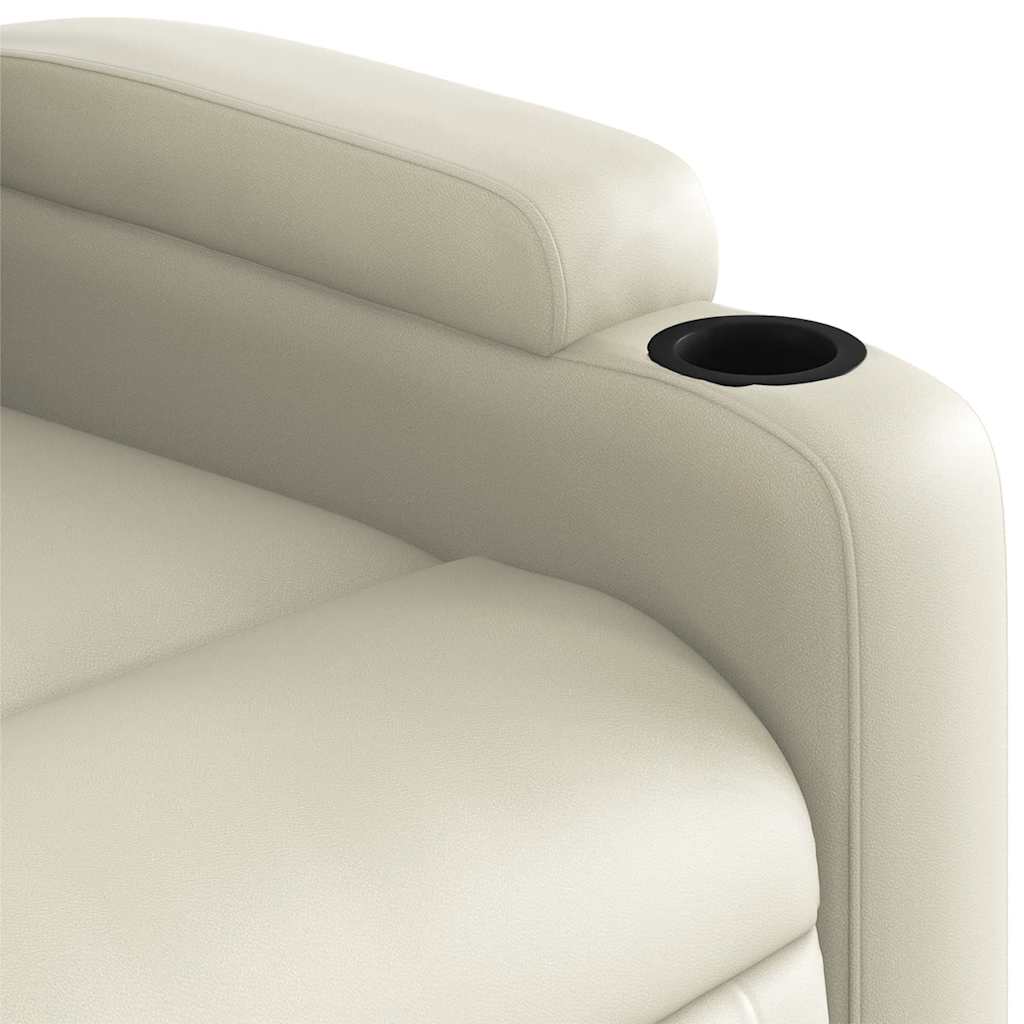 Fauteuil inclinable Crème Similicuir - XIOS