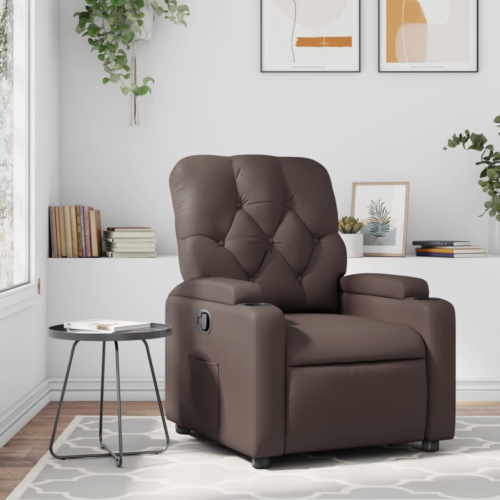Fauteuil inclinable Marron Similicuir - XIOS