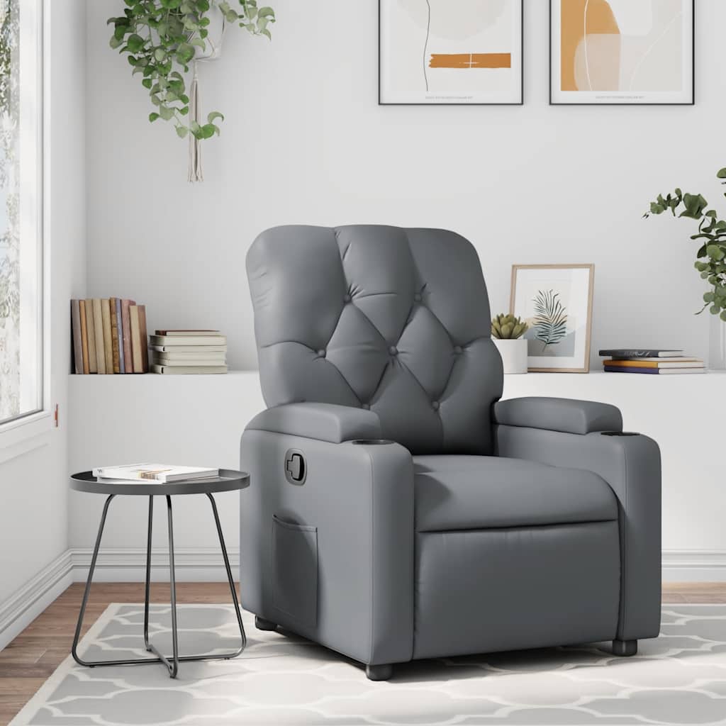 Fauteuil inclinable Gris Similicuir - XIOS