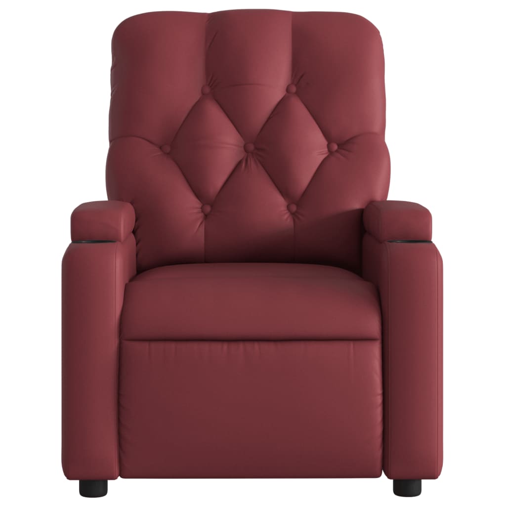 Fauteuil inclinable Rouge bordeaux Similicuir - XIOS