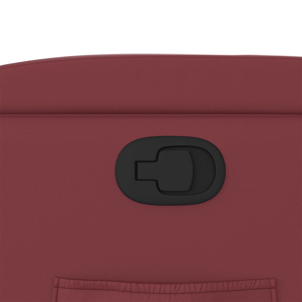 Fauteuil inclinable Rouge bordeaux Similicuir - XIOS