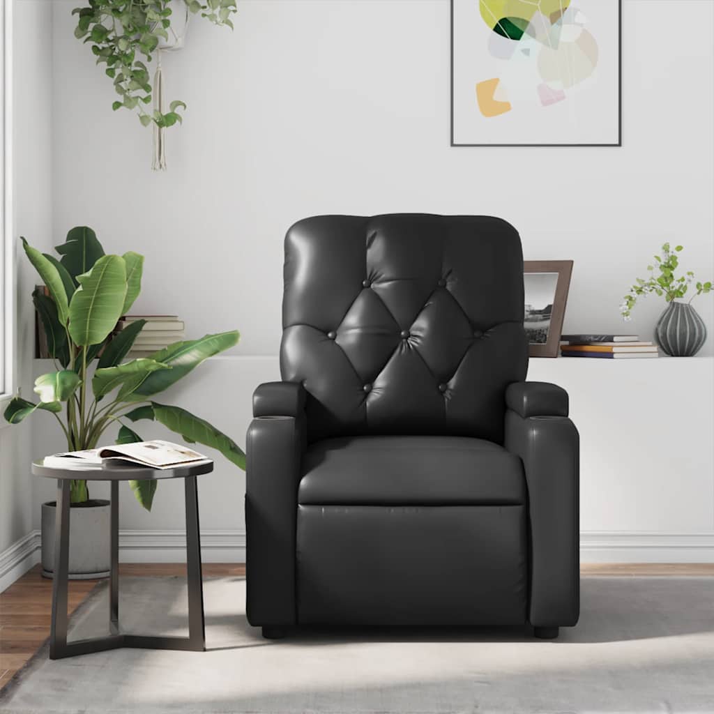 Fauteuil de massage inclinable Noir Similicuir - XIOS