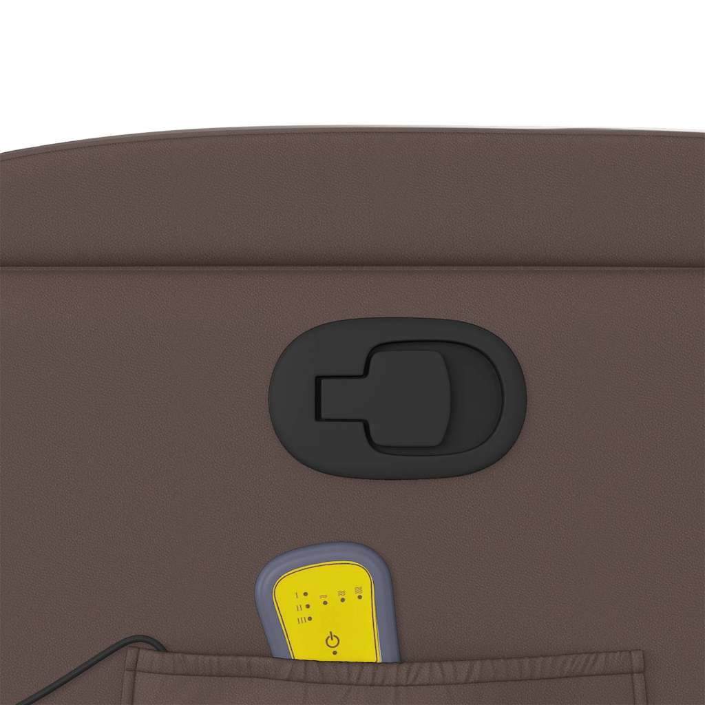 Fauteuil de massage inclinable Marron Similicuir - XIOS