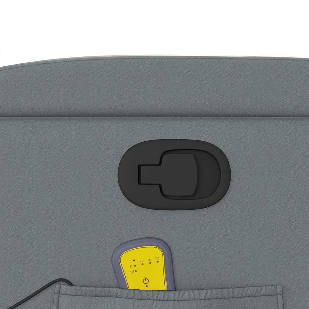 Fauteuil de massage inclinable Gris Similicuir - XIOS