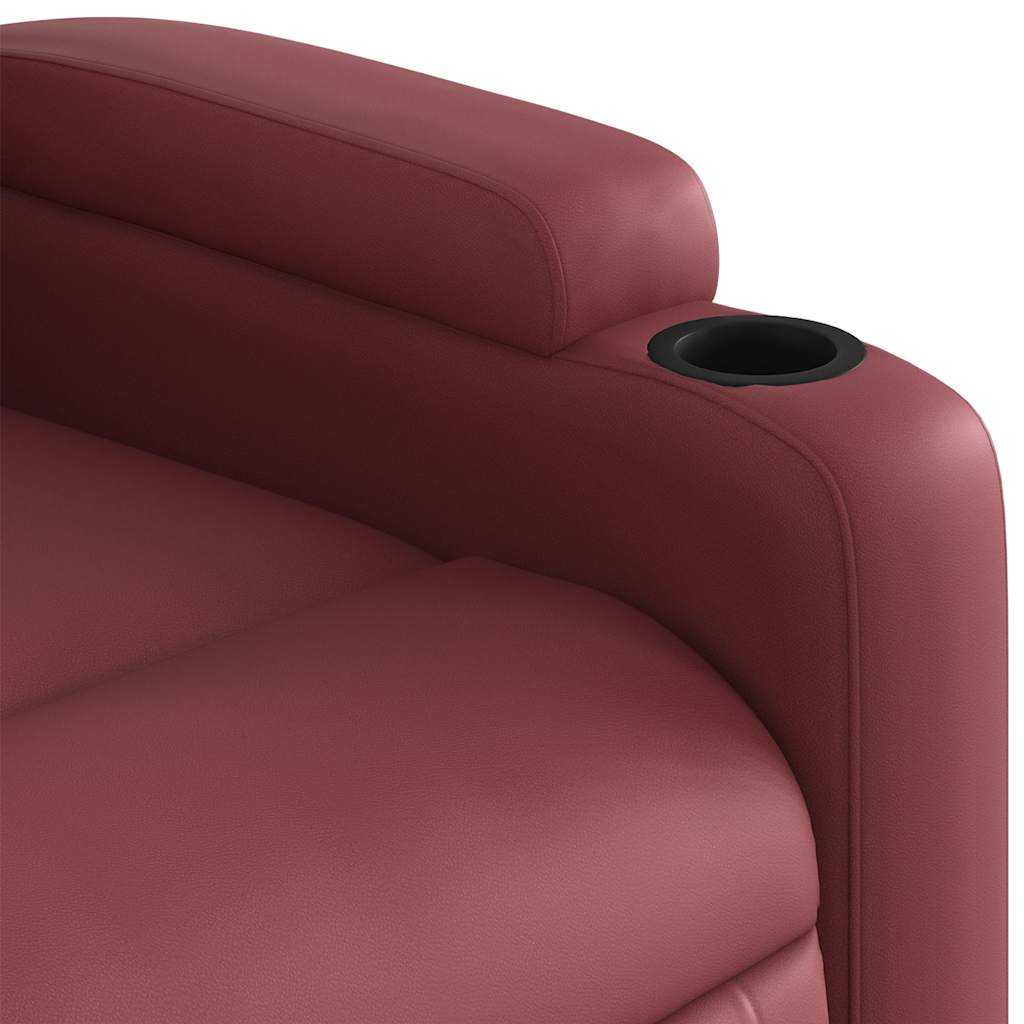 Fauteuil de massage inclinable Rouge bordeaux Similicuir - XIOS