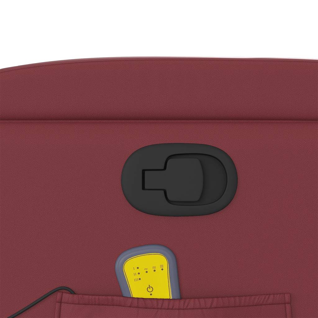 Fauteuil de massage inclinable Rouge bordeaux Similicuir - XIOS