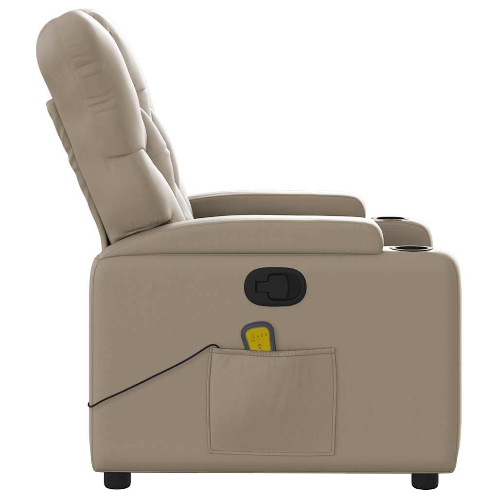 Fauteuil de massage inclinable Cappuccino Similicuir - XIOS