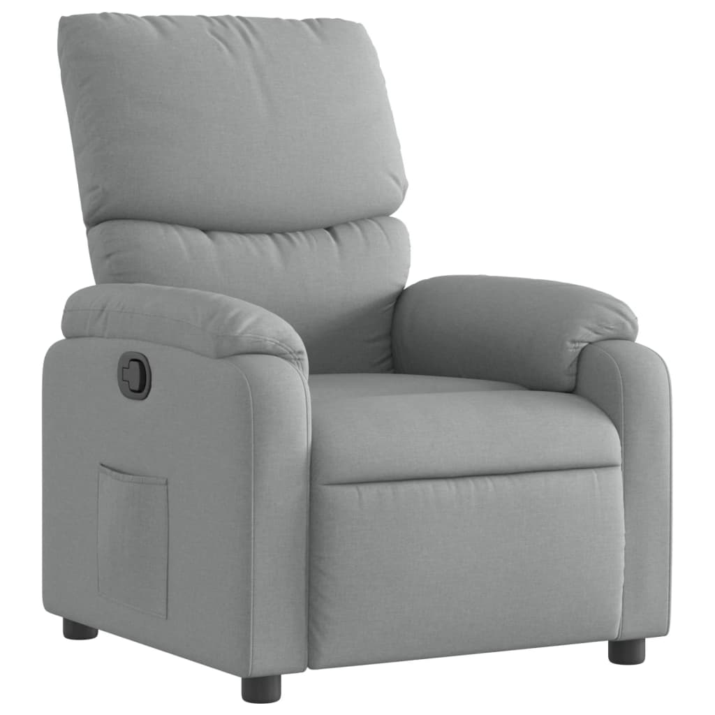 Fauteuil inclinable Gris clair Tissu - XIOS